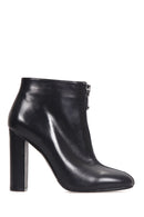 Women's Zipper Detailed Leather Boots | Derimod Women's Zipper Detailed Leather Boots | Derimod