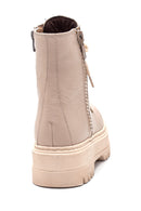 Women's Leather Thick Soled Boots | Derimod Women's Leather Thick Soled Boots | Derimod