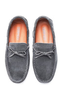 Erkek Gri Süet Deri Casual Loafer | Derimod Erkek Gri Süet Deri Casual Loafer | Derimod