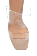 Women's Heeled Transparent Strap Slippers | Derimod Women's Heeled Transparent Strap Slippers | Derimod
