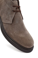 Male Mink Lace-up Suede Boots | Derimod Male Mink Lace-up Suede Boots | Derimod