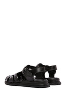 Women's Black Ankle Strap Leather Sandals | Derimod Women's Black Ankle Strap Leather Sandals | Derimod