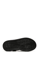 Kadın Siyah Deri Comfort Sandalet | Derimod Kadın Siyah Deri Comfort Sandalet | Derimod