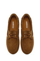 Women's Mink Lace-up Suede Leather Shoes | Derimod Women's Mink Lace-up Suede Leather Shoes | Derimod