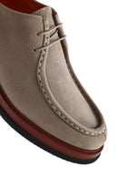 Male Mink Lace-up Nubuck Leather Casual Shoes | Derimod Male Mink Lace-up Nubuck Leather Casual Shoes | Derimod