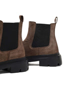 Men Mink Thick Sole Suede Leather Chelsea Boot | Derimod Men Mink Thick Sole Suede Leather Chelsea Boot | Derimod