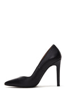 Kadın Siyah Deri Stiletto | Derimod Kadın Siyah Deri Stiletto | Derimod