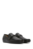 Men's Black Printed Leather Casual Loafer | Derimod Men's Black Printed Leather Casual Loafer | Derimod