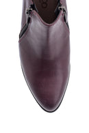 Women's Zipper Heeled Bootie | Derimod Women's Zipper Heeled Bootie | Derimod