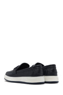 Men's Navy Blue Leather Loafer | Derimod Men's Navy Blue Leather Loafer | Derimod