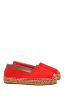 Women's Red Straw Sole Espadrille | Derimod Women's Red Straw Sole Espadrille | Derimod