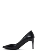 Kadın Siyah Deri Stiletto | Derimod Kadın Siyah Deri Stiletto | Derimod