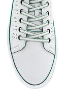 Men's White Leather Sneaker | Derimod Men's White Leather Sneaker | Derimod
