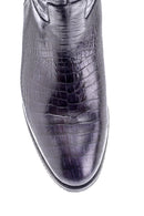 Women's Leather Crocodile Patterned Boots | Derimod Women's Leather Crocodile Patterned Boots | Derimod