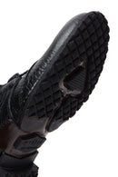 Men's Black Leather Flat Boots | Derimod Men's Black Leather Flat Boots | Derimod