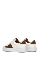 Women's Beige Leather Sneaker | Derimod Women's Beige Leather Sneaker | Derimod