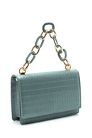 Women's Crocodile Patterned Crossbody Bag | Derimod Women's Crocodile Patterned Crossbody Bag | Derimod