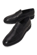 Erkek Siyah Deri Klasik Loafer | Derimod Erkek Siyah Deri Klasik Loafer | Derimod
