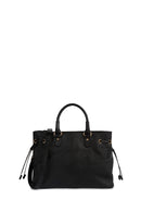 Geox Women's Black Marsila Long Strap Leather Handbag | Derimod Geox Women's Black Marsila Long Strap Leather Handbag | Derimod