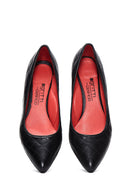 Kadın Deri Gritti For Derimod Kapitone Topuklu Ayakkabı | Derimod Kadın Deri Gritti For Derimod Kapitone Topuklu Ayakkabı | Derimod