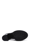 Women's Black Patent Leather Heeled Loafer | Derimod Women's Black Patent Leather Heeled Loafer | Derimod