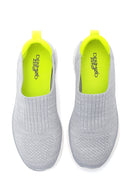 Kadın Gri Neon Detaylı Sneaker | Derimod Kadın Gri Neon Detaylı Sneaker | Derimod