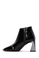 Women's Black Patent Leather Heeled Boots | Derimod Women's Black Patent Leather Heeled Boots | Derimod