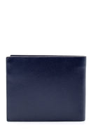 Men's Navy Blue Leather Wallet | Derimod Men's Navy Blue Leather Wallet | Derimod