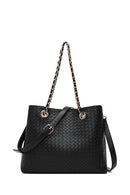Women's Black Long Strap Printed Shoulder Bag | Derimod Women's Black Long Strap Printed Shoulder Bag | Derimod