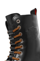 Harley Davidson Erkek Siyah Thar Bağcıklı Deri Postal Bot | Derimod Harley Davidson Erkek Siyah Thar Bağcıklı Deri Postal Bot | Derimod
