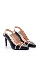 Women's Striped Heeled Shoes | Derimod Women's Striped Heeled Shoes | Derimod