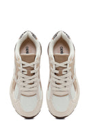 Woman Beige Lace-up Chunky Sneaker | Derimod Woman Beige Lace-up Chunky Sneaker | Derimod