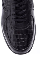 Men's Crocodile Patterned Sneaker | Derimod Men's Crocodile Patterned Sneaker | Derimod