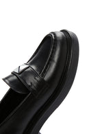 Kadın Siyah Deri Maskülen Casual Loafer | Derimod Kadın Siyah Deri Maskülen Casual Loafer | Derimod