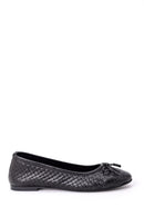 Women's Bow Leather Ballerinas | Derimod Women's Bow Leather Ballerinas | Derimod