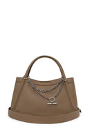 Woman Mink Long-Strap Charmed Shoulder Bag | Derimod Woman Mink Long-Strap Charmed Shoulder Bag | Derimod
