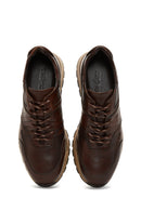 Erkek Kahverengi Bağcıklı Deri Casual Sneaker | Derimod Erkek Kahverengi Bağcıklı Deri Casual Sneaker | Derimod