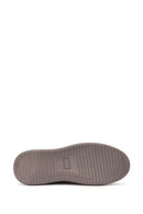 Men's Mink Lace-Up Nubuck Leather Sneaker | Derimod Men's Mink Lace-Up Nubuck Leather Sneaker | Derimod