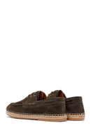 Men's Khaki Suede Leather Espadrille | Derimod Men's Khaki Suede Leather Espadrille | Derimod