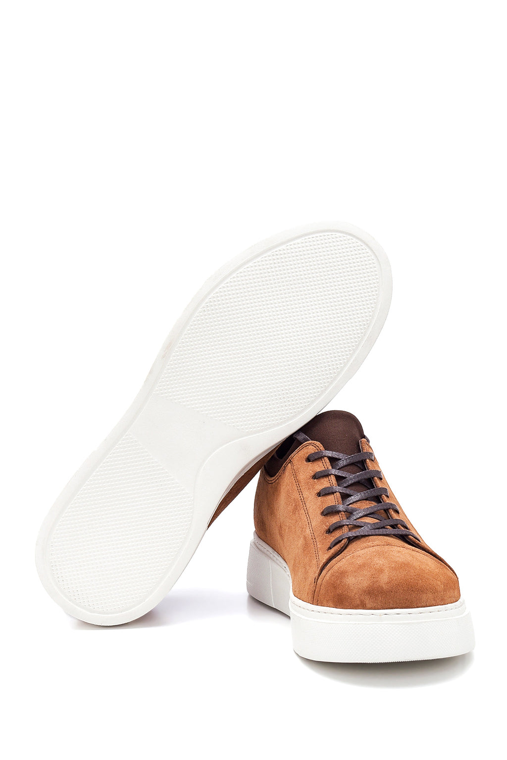 Erkek Taba Süet Deri Sneaker