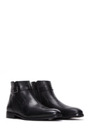 Men's Black Leather Classic Zipper Boots | Derimod Men's Black Leather Classic Zipper Boots | Derimod
