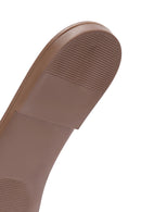 Women's Cream Leather Slippers | Derimod Women's Cream Leather Slippers | Derimod