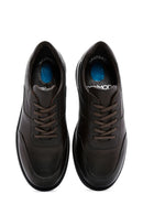 Erkek Kahverengi Deri Sneaker | Derimod Erkek Kahverengi Deri Sneaker | Derimod