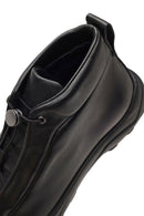 Men's Black Lace-Up Thick-Soled Leather Casual Boot | Derimod Men's Black Lace-Up Thick-Soled Leather Casual Boot | Derimod