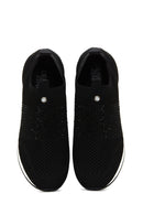 Kadın Siyah Taşlı Kalın Tabanlı Sneaker | Derimod Kadın Siyah Taşlı Kalın Tabanlı Sneaker | Derimod