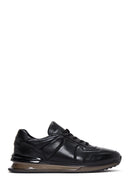 Men's Black Leather Sneaker | Derimod Men's Black Leather Sneaker | Derimod