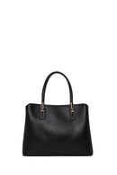 Woman Black Classic Shoulder Bag with Long Strap | Derimod Woman Black Classic Shoulder Bag with Long Strap | Derimod