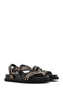 Women's Black Strappy Leather Sandals | Derimod Women's Black Strappy Leather Sandals | Derimod