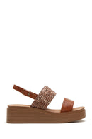 Women's Tan Thick Soled Sandals | Derimod Women's Tan Thick Soled Sandals | Derimod