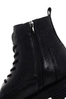 Men's Black Zippered Casual Leather Boots | Derimod Men's Black Zippered Casual Leather Boots | Derimod